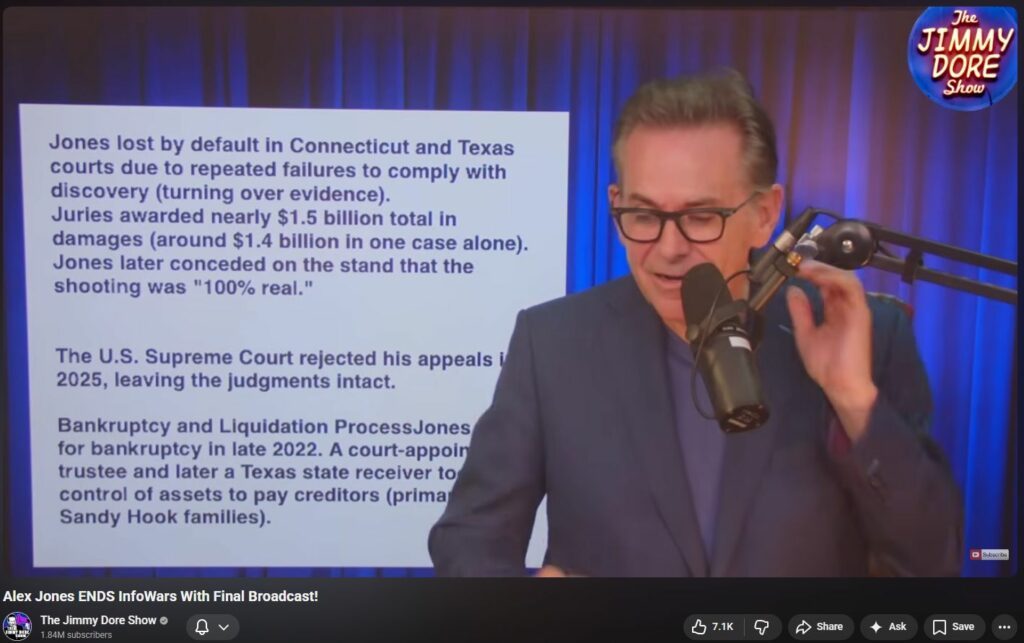 Evidence of Jimmy Dore as Stooge, Crim, Tool
