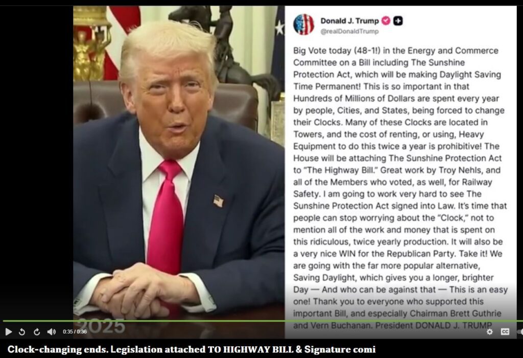War-Time made Permanent by Trump